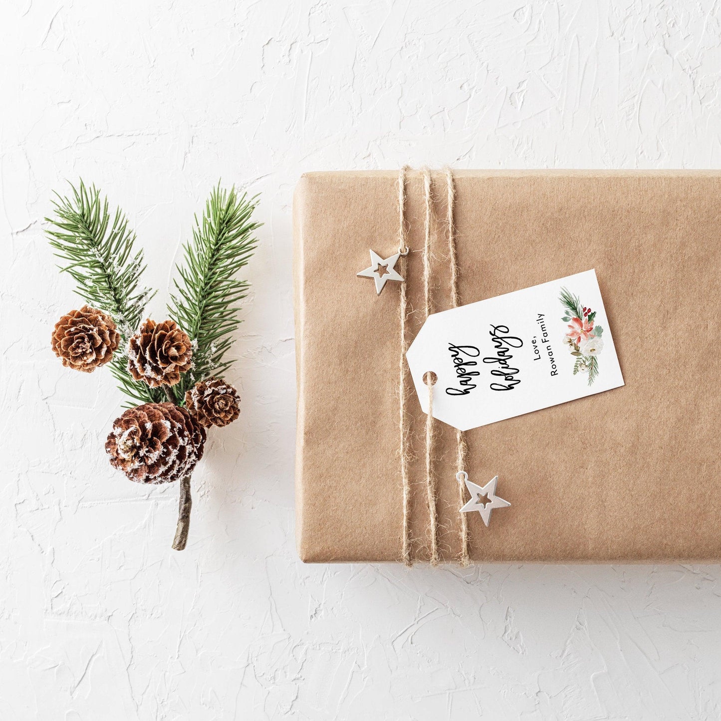 Christmas Printable Thank You Tags Template, Wedding, Baby Shower, Instant Download 100% Editable CC1 - SAVVY PAPER CO