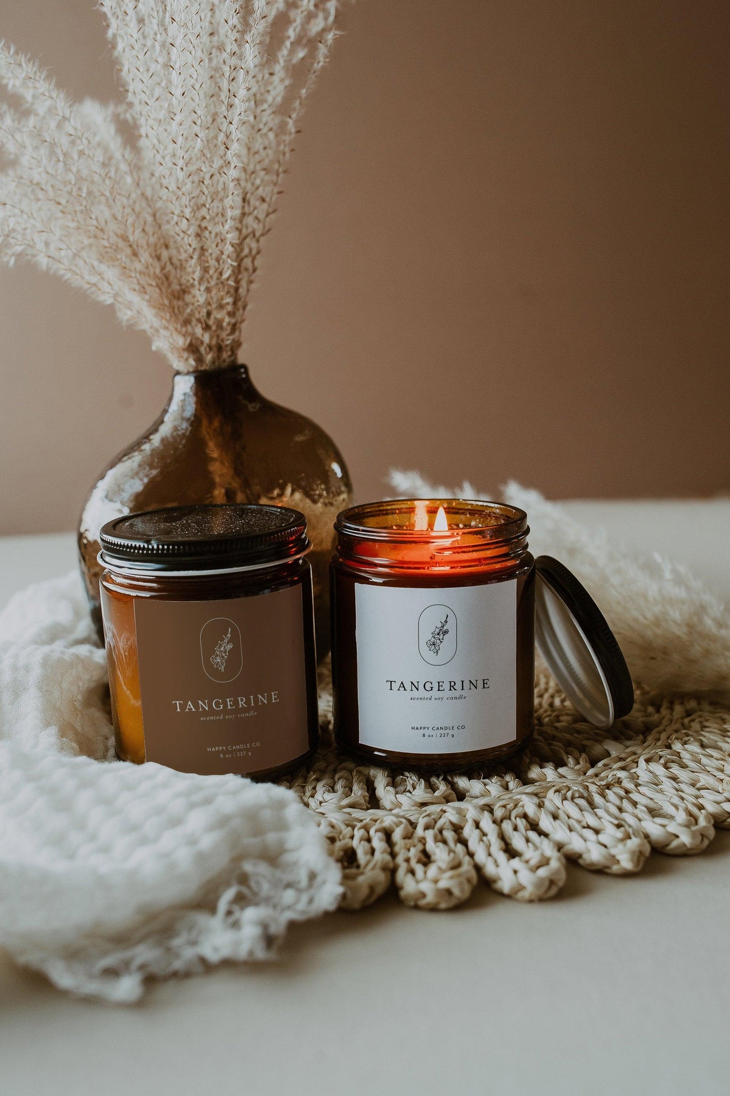 Editable Candle Labels, Candle Label Template, Printable Stickers for Candle Making, Instant Download - SAVVY PAPER CO