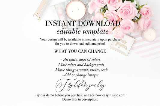 Fall Baby Shower Diaper Raffle Ticket INSTANT DOWNLOAD Editable Printable Template Pumpkin #KR1