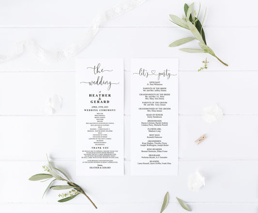 Minimalist Wedding Invitation Template Bundle, Minimal Wedding Invitation, Modern Wedding Invitation, DIY Wedding Invite Simple - Heather - SAVVY PAPER CO