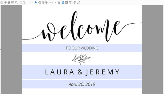 Printable Rustic Minimal Wedding Welcome Sign Editable Template Instant Download- HANNAH - SAVVY PAPER CO