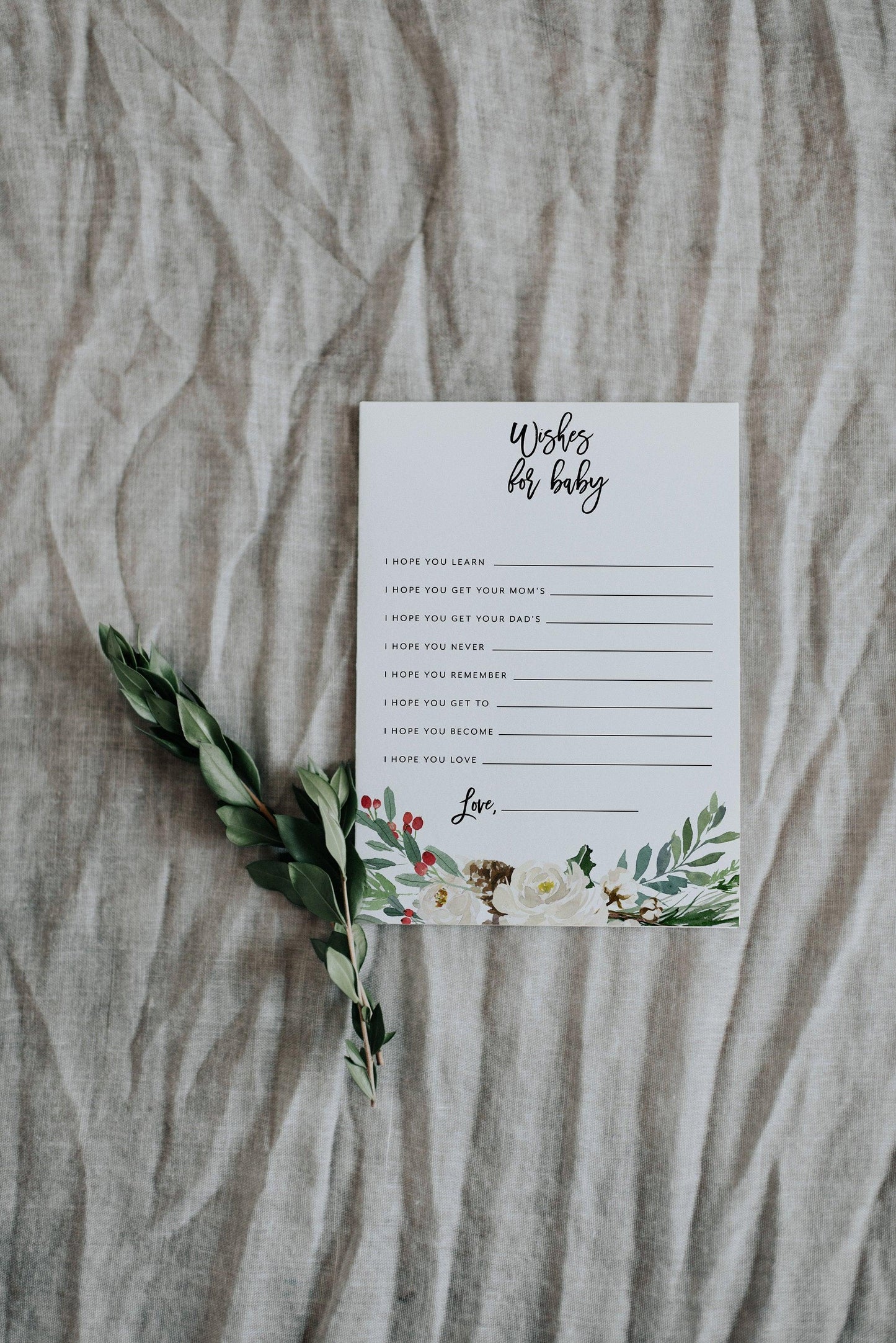 Winter Baby Shower Game, Wishes for baby Baby Shower Game, Printable, Christmas Baby Shower Game #CC1 - SAVVY PAPER CO