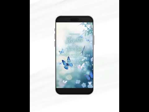 Elephant Hot air balloon Baby Shower Video Invitation, Animated Boy Invite, Editable Party Invite, Digital Invitation Template Download