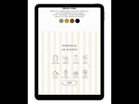 Wedding Invitation Website with Video and RSVP, Animated Digital Wedding Invite, Floral Sage Green Elegant Online Invitation