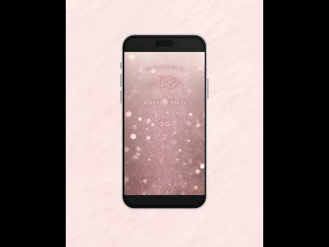 Coquette Bow 30th Birthday Video Invitation, Animated Vintage Cake Invite, Editable Party Invite, Digital Template, Instant Download