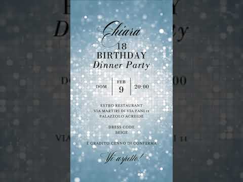 Powder blue Electronic Birthday Invitation Template, Digital Birthday Invite, Any Age, Instant Download Evite