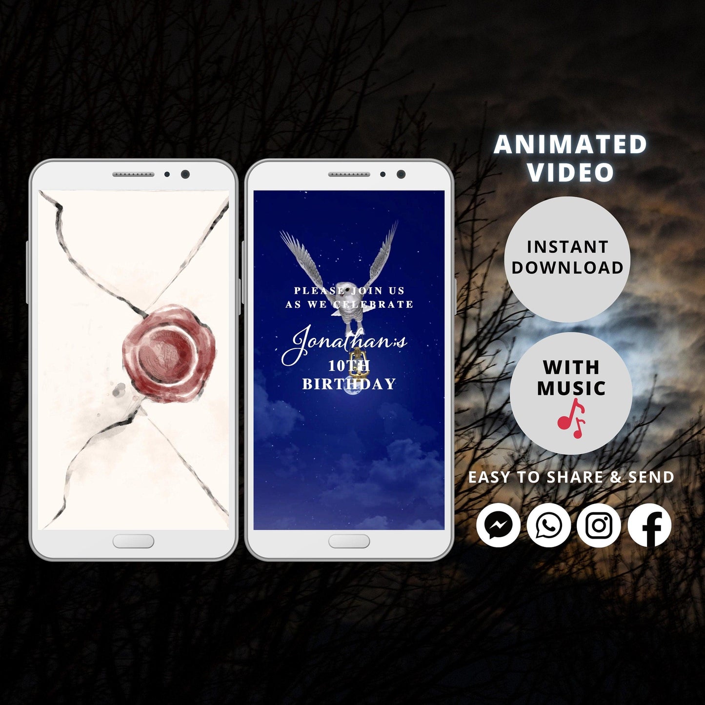 Witches and Wizard Invitation, Wizard Party Invitation, Magical Invitation, Magical Birthday Party Invitations, Wizard Birthday Invitation - SAVVY PAPER CO