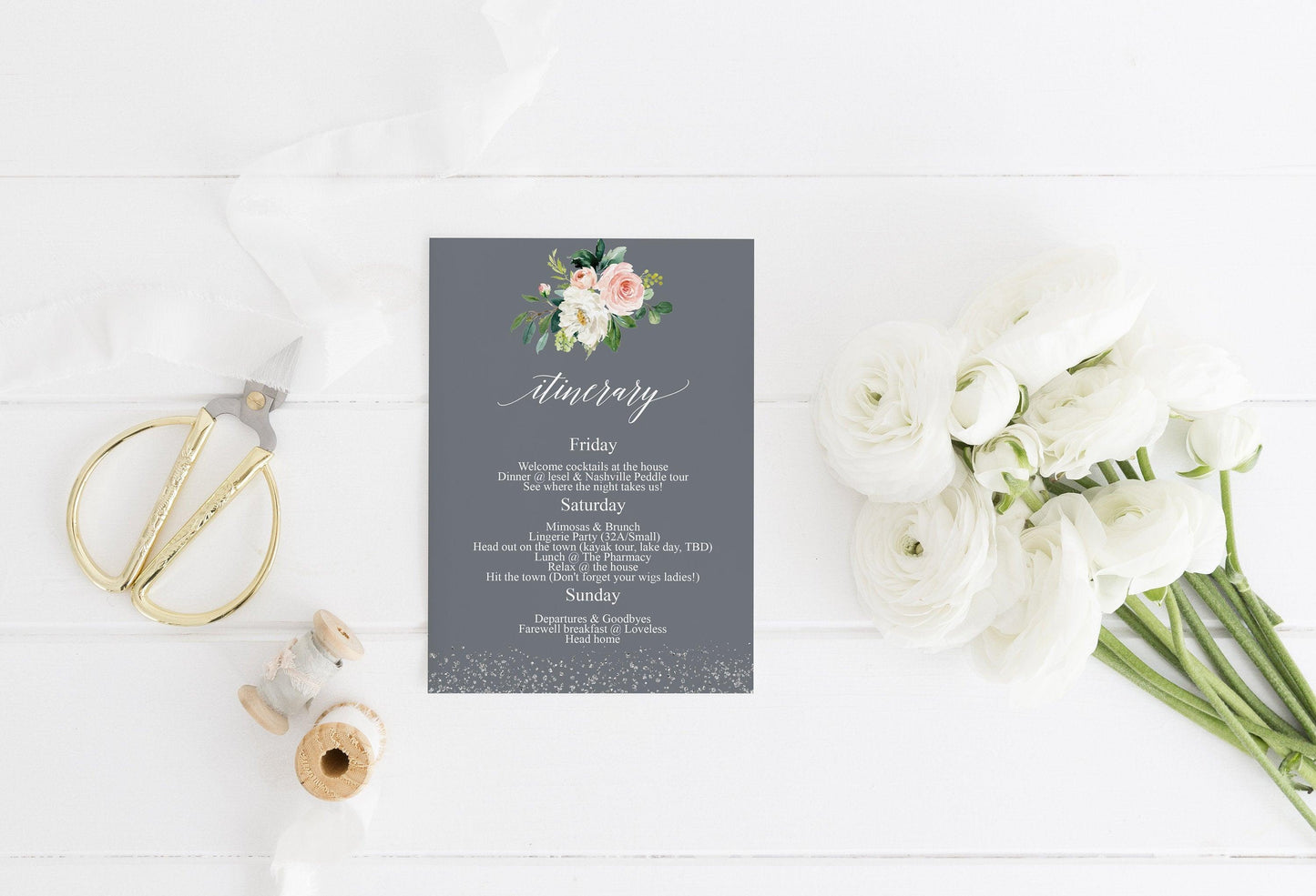 Bachelorette Party Invite, DIY Editable Instant Download Bachelorette Invites, Blush Floral Invitation Template- Eloise - SAVVY PAPER CO