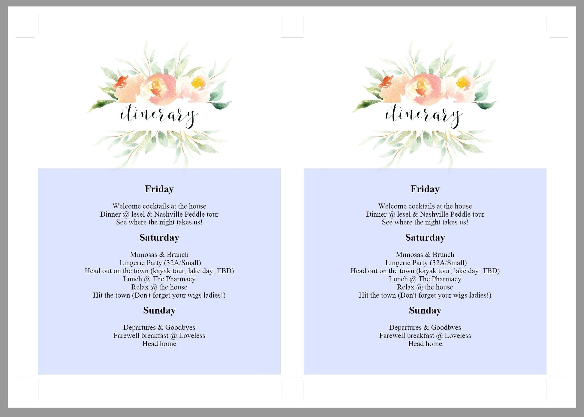 Bachelorette Party Invite, DIY Editable Instant Download Bachelorette Invites, Blush Floral Invitation Template - Sarah - SAVVY PAPER CO