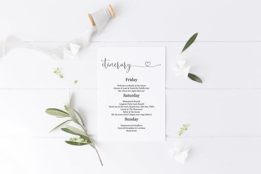 Bachelorette Party Invite, DIY Editable Instant Download Bachelorette Invites, Rustic Invitation Template - Heather - SAVVY PAPER CO