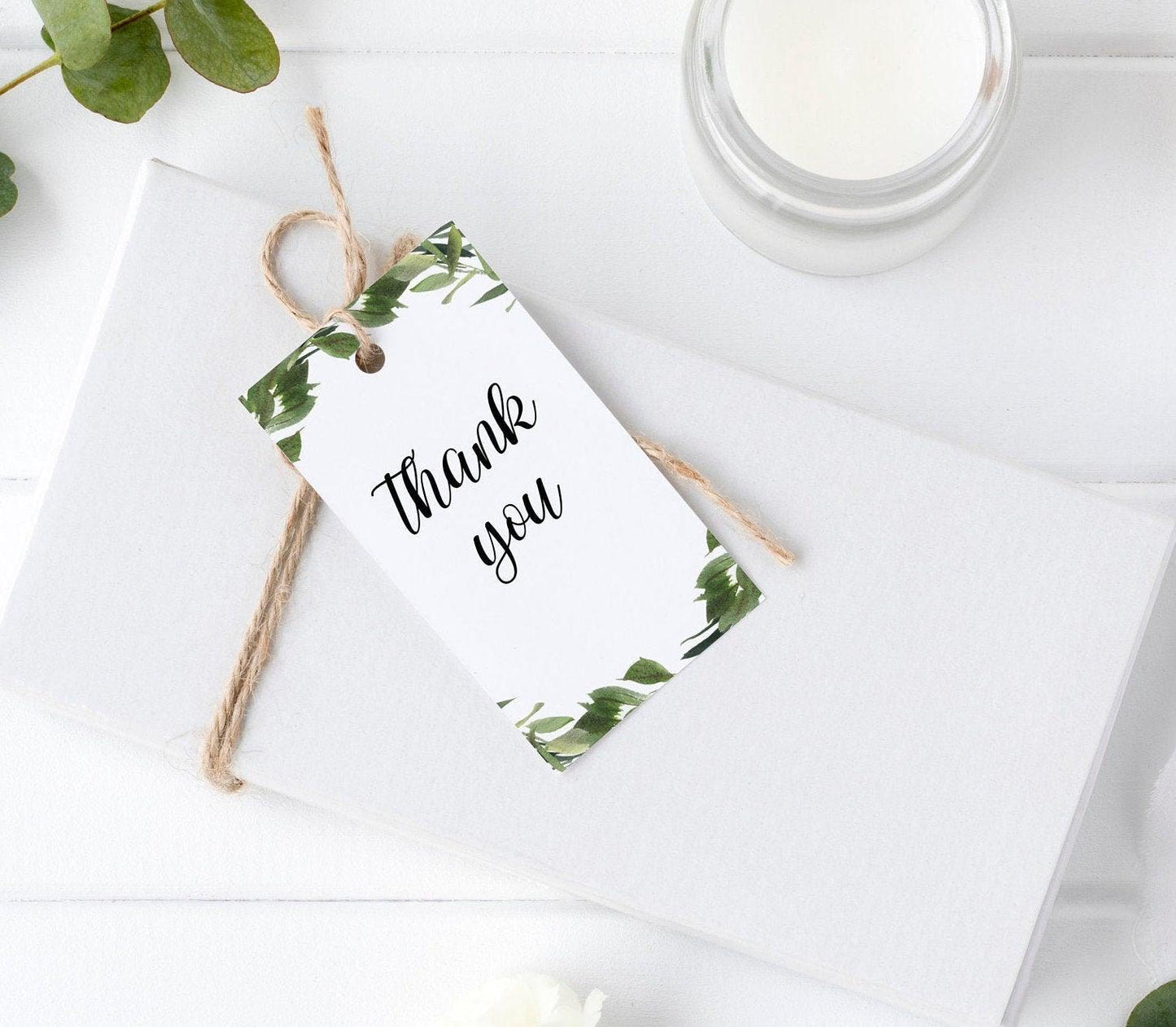 Birthday Thank you tag, INSTANT DOWNLOAD, Editable Template, 3d 2nd 1st Birthday Sticker Tag #SC2 - SAVVY PAPER CO