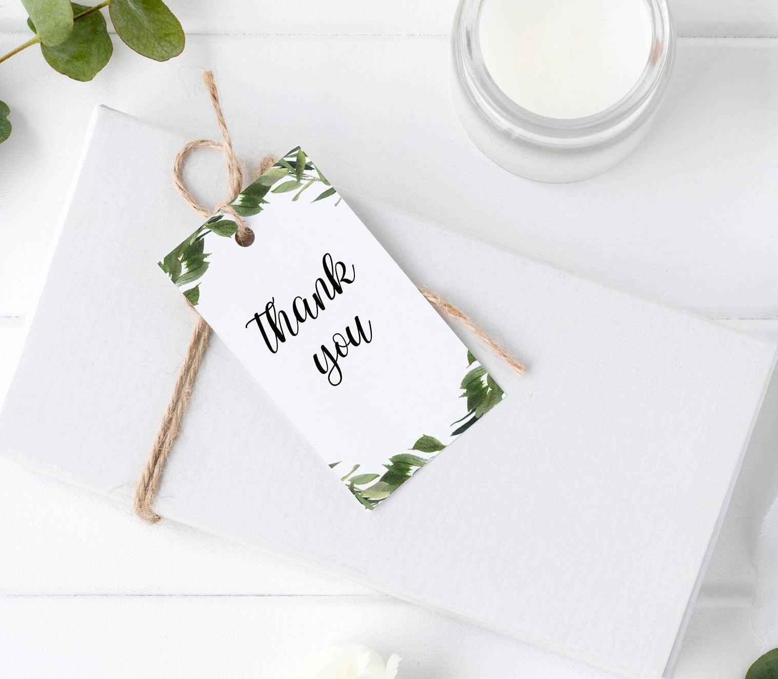 Birthday Thank you tag, INSTANT DOWNLOAD, Editable Template, 3d 2nd 1st Birthday Sticker Tag #SC2 - SAVVY PAPER CO