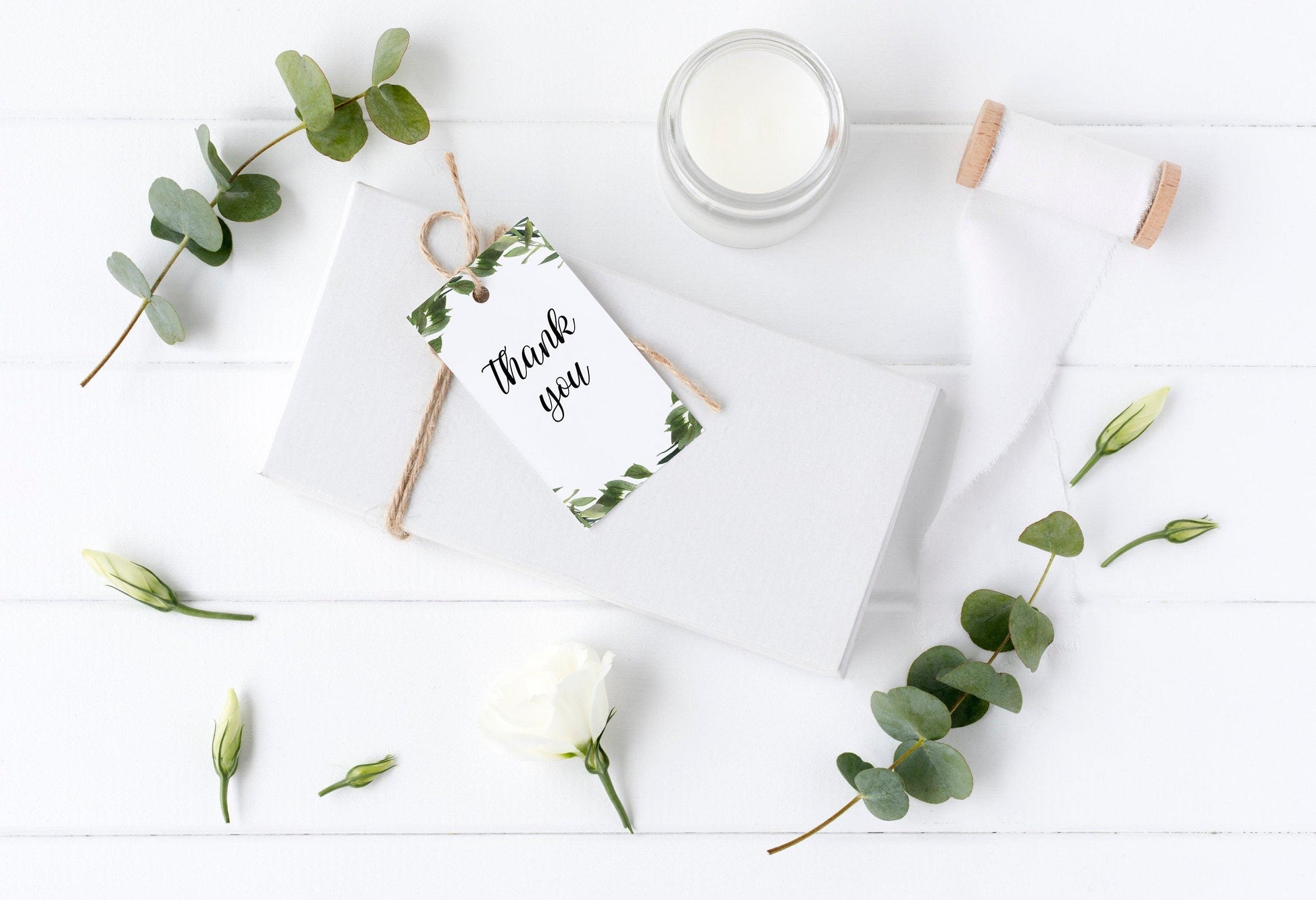 Birthday Thank you tag, INSTANT DOWNLOAD, Editable Template, 3d 2nd 1st Birthday Sticker Tag #SC2 - SAVVY PAPER CO