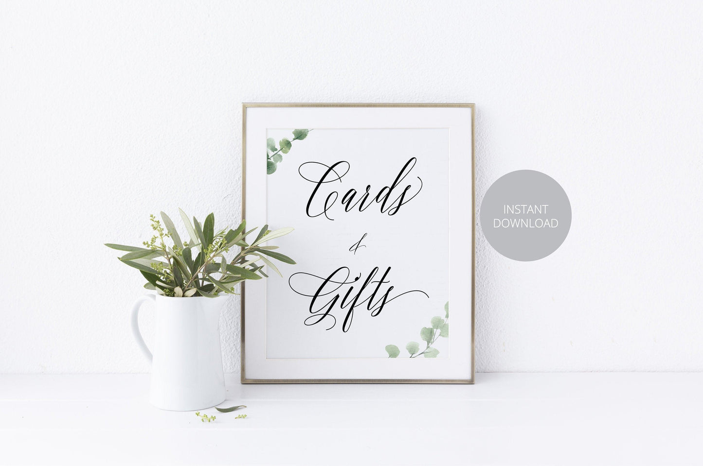 Cards and Gifts Sign Template,Wedding Sign,Reception Sign,Wedding Printable,Wedding Decor,Gift Table Sign, Rustic, Instant Download - SAVVY PAPER CO