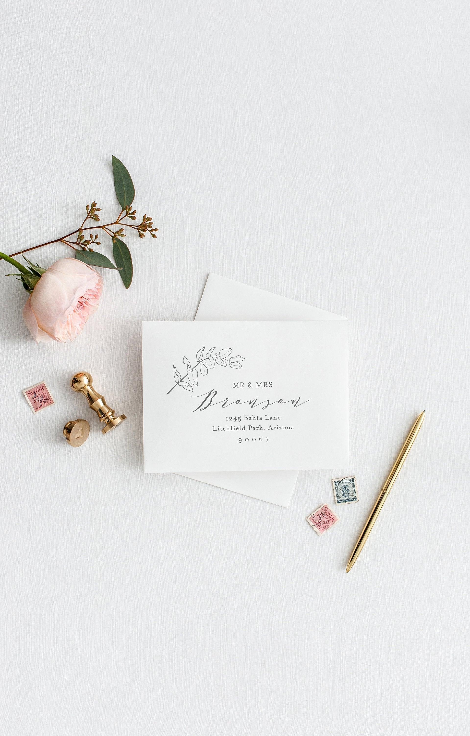 Envelope Addressing Template DIY Envelope Template for Wedding Printable Envelope for Save the Date Instant Download RSVP Envelope - Abi - SAVVY PAPER CO