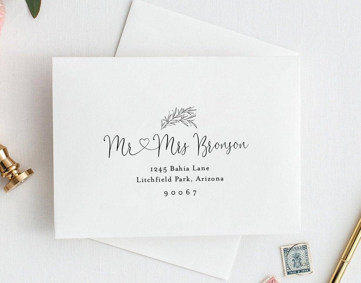 Envelope Addressing Template DIY Envelope Template for Wedding Printable Envelope for Save the Date Instant Download RSVP Envelope - Heather - SAVVY PAPER CO