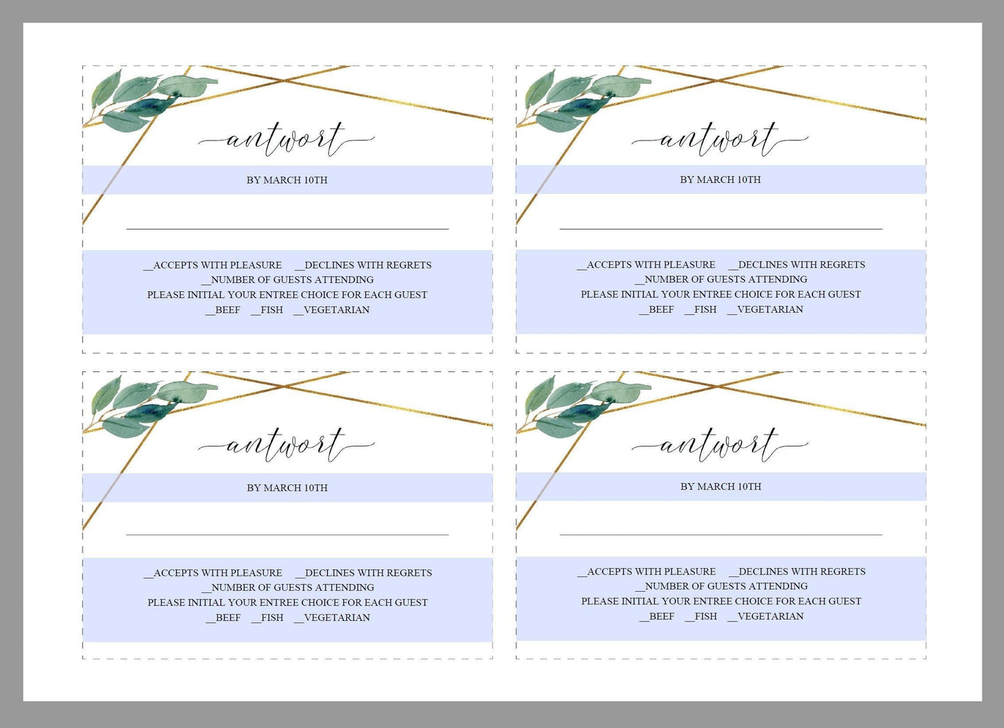 German Wedding Invitation, Geometrische Hochzeitseinladung, Greenery Wedding, Gold Hochzeit, Einladung, Deutsch einladenn- TARA - SAVVY PAPER CO