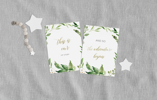 IVF Milestone Cards | Pregnancy Journey | Floral | Infertility | Photo Prop | Memories | 36 Card Set - Elisa - SAVVY PAPER CO