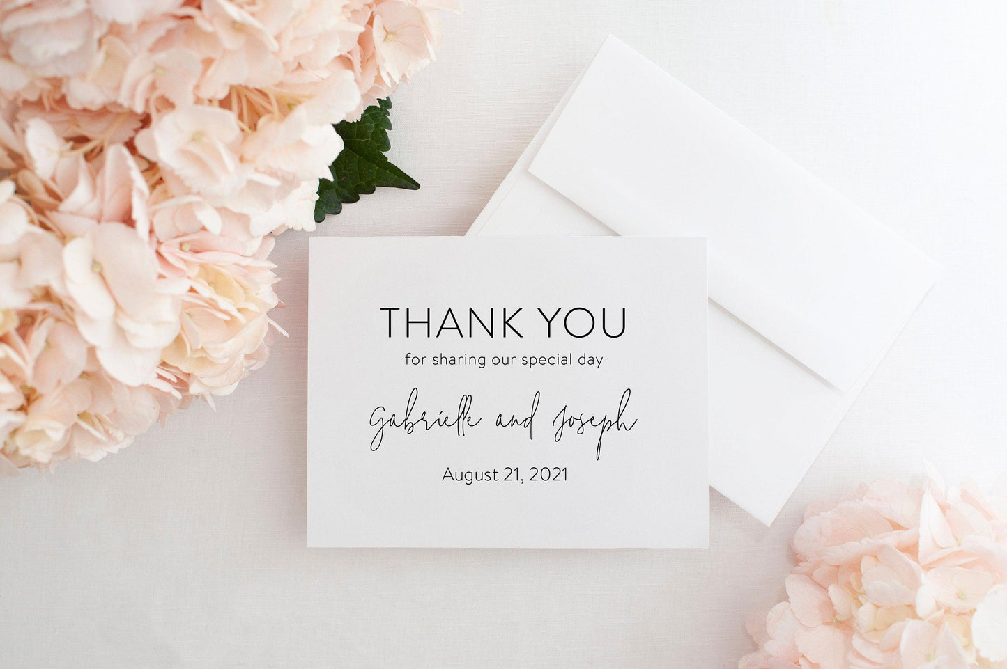 Minimalist Wedding Thank You Card Instant Download Thank you Cards Printable Thank You Wedding Cards - GAB - SAVVY PAPER CO