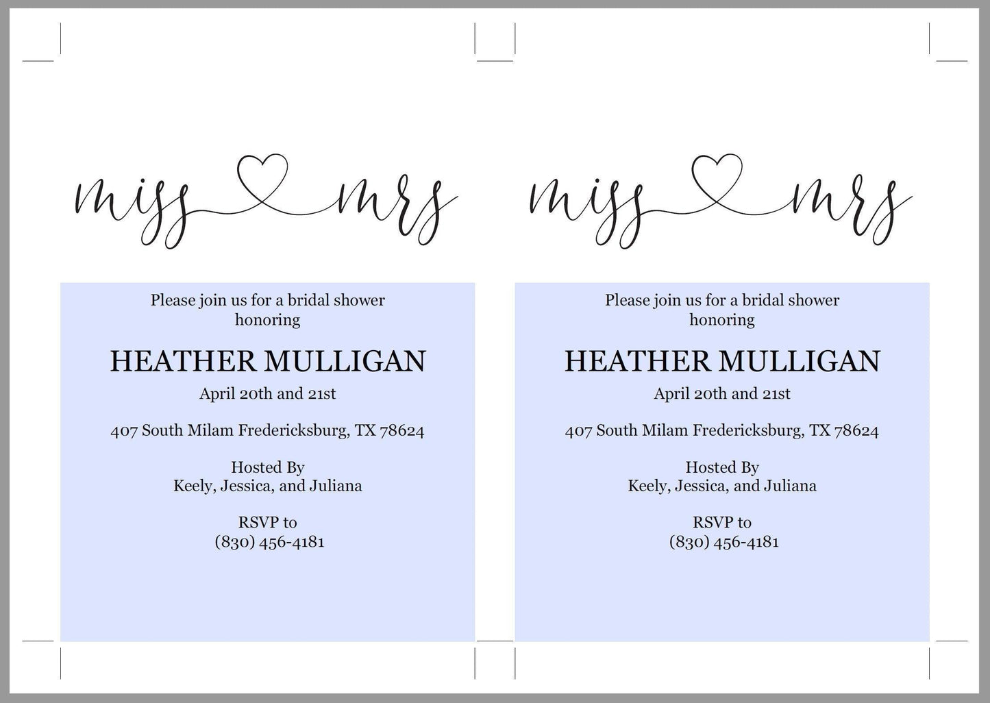 Miss to Mrs Bridal Shower Invitation Instant Download Printable Editable Template DIY Bridal Shower Invite - Heather - SAVVY PAPER CO