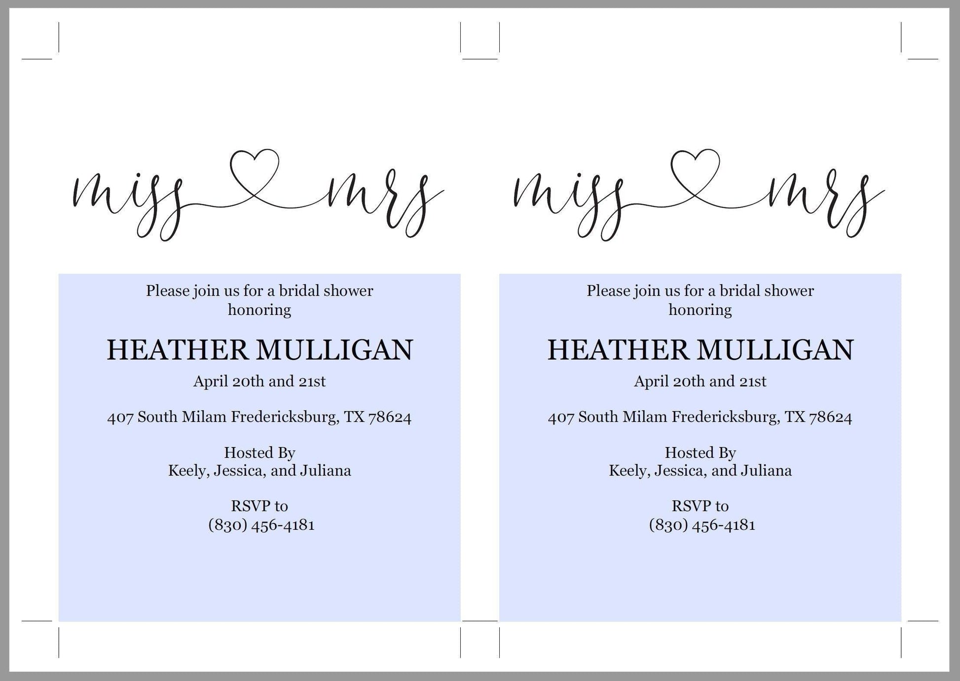 Miss to Mrs Bridal Shower Invitation Instant Download Printable Editable Template DIY Bridal Shower Invite - Heather - SAVVY PAPER CO