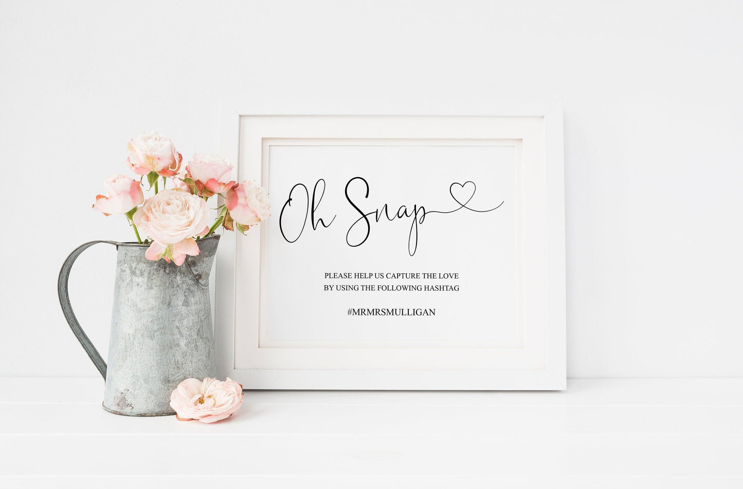 Oh Snap Sign, Rustic Hashtag Sign,Instant Download,Wedding, Instagram Sign, Printable Wedding, Wedding Signage, Wedding Decor -Heather - SAVVY PAPER CO