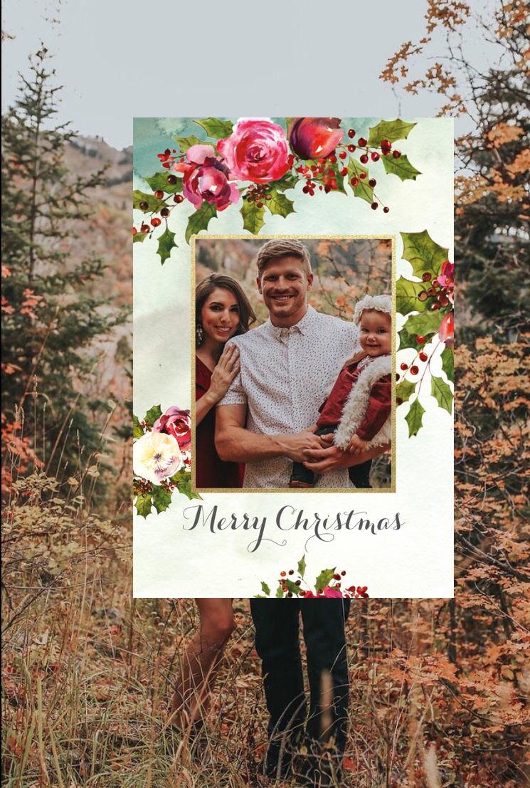 Photo Booth Frame, Christmas Photo Prop, Floral, Printable,Photo Booth, Photo Booth Props, Instant Download, Selfie Frame #CH - SAVVY PAPER CO