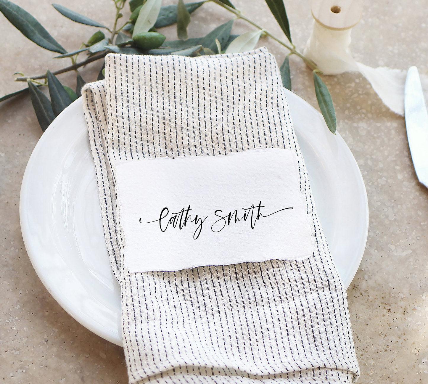 Place Card Template Templett Wedding Escort Cards Printable Place Card Minimalist Editable Wedding - Eileen - SAVVY PAPER CO