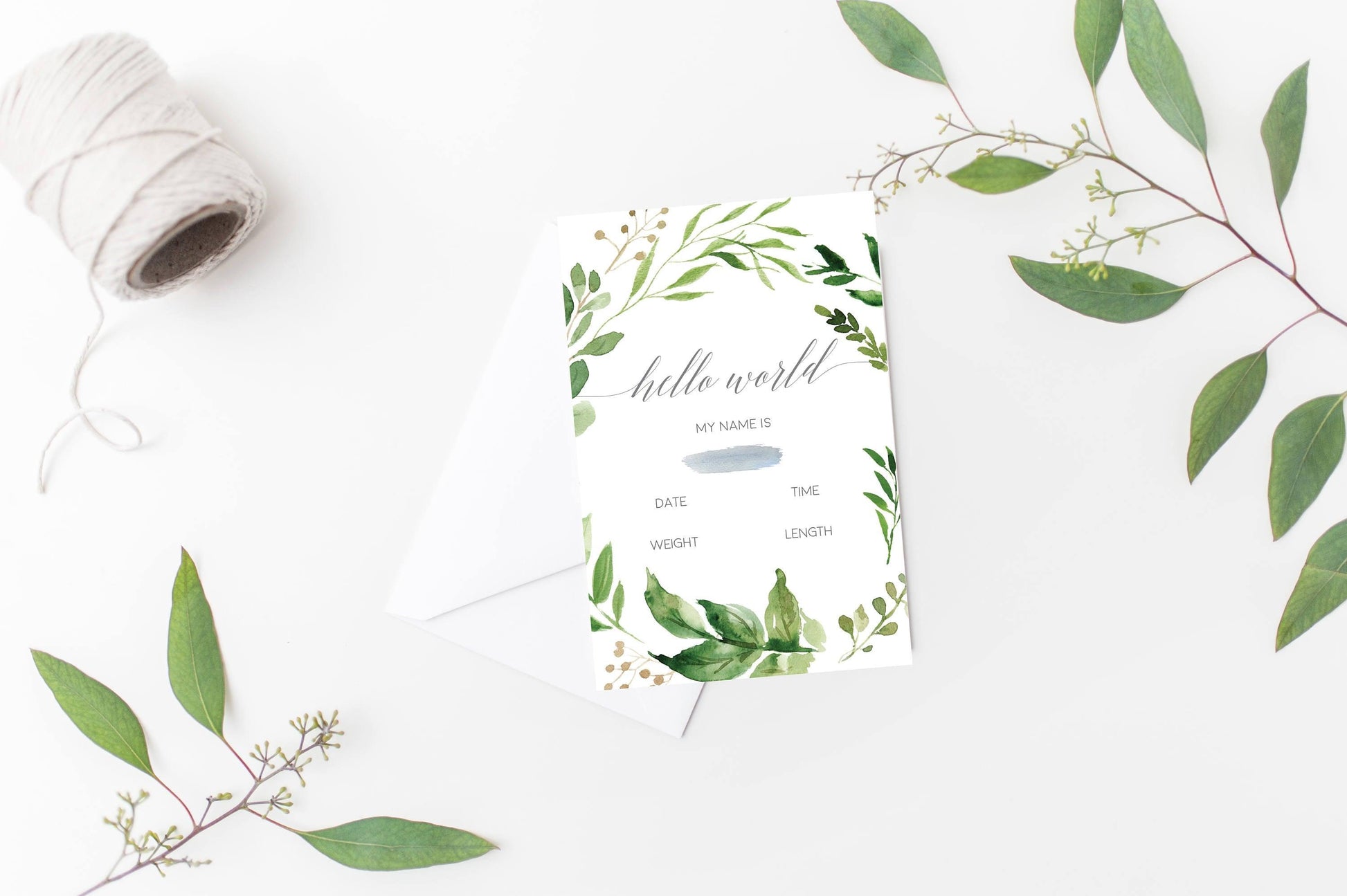 Printable Baby Milestone Cards, Baby Shower Gift, Baby, New Baby Gift, Baby Photo Props, Greenery , Baby Shower #WB2 - SAVVY PAPER CO