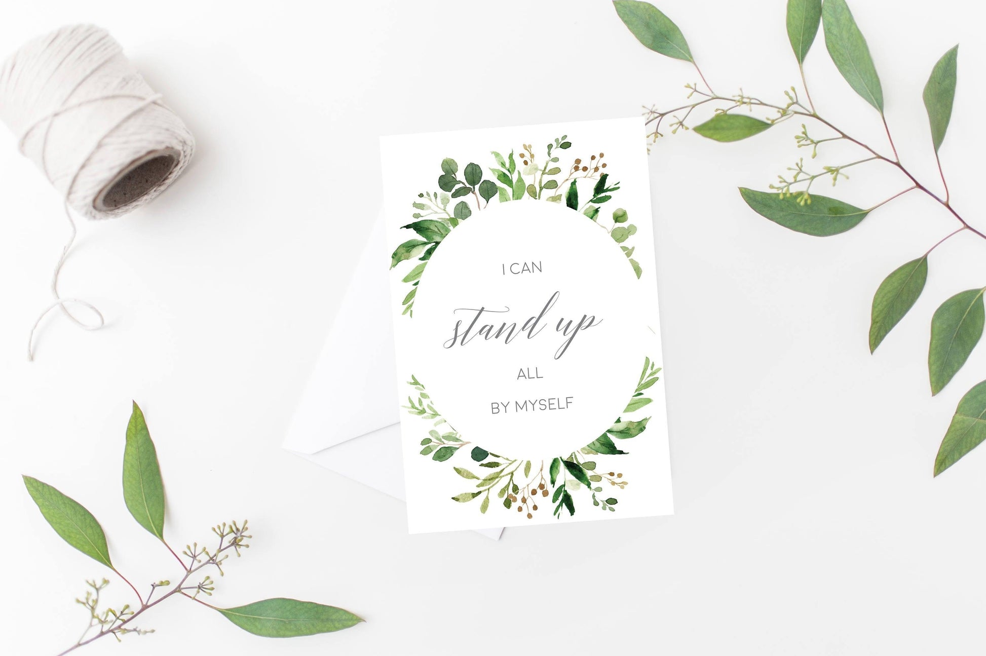 Printable Baby Milestone Cards, Baby Shower Gift, Baby, New Baby Gift, Baby Photo Props, Greenery Baby Shower #WB2 - SAVVY PAPER CO