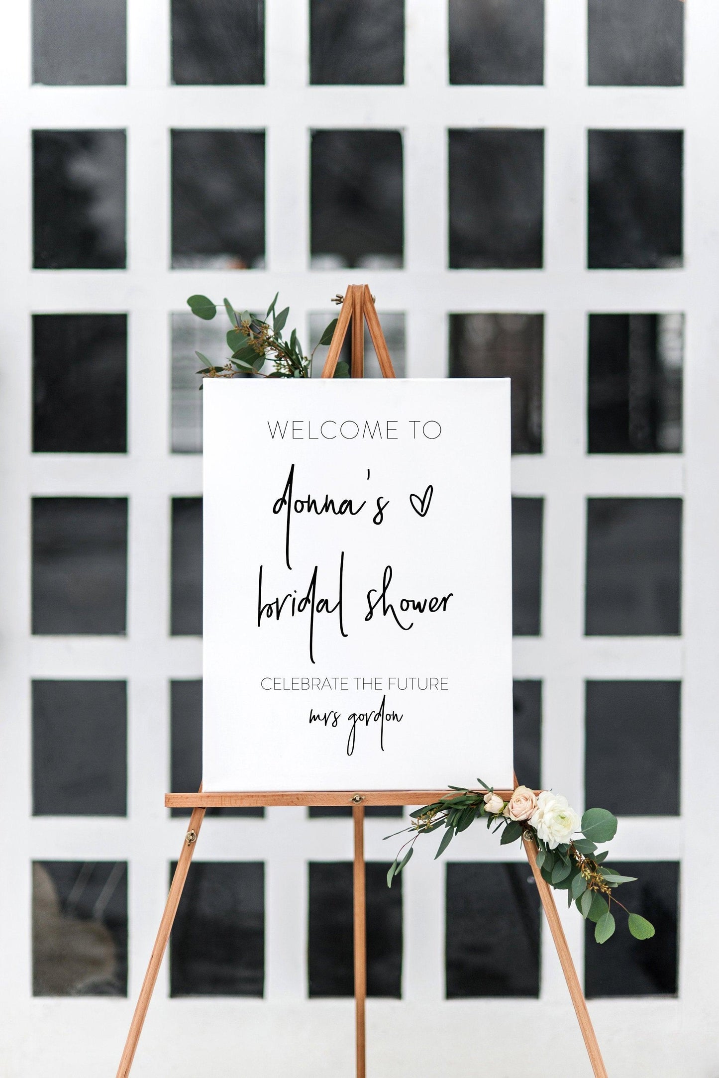 Printable Bridal Shower Welcome Sign Template Editable Instant Download Wedding Décor - DONNA - SAVVY PAPER CO