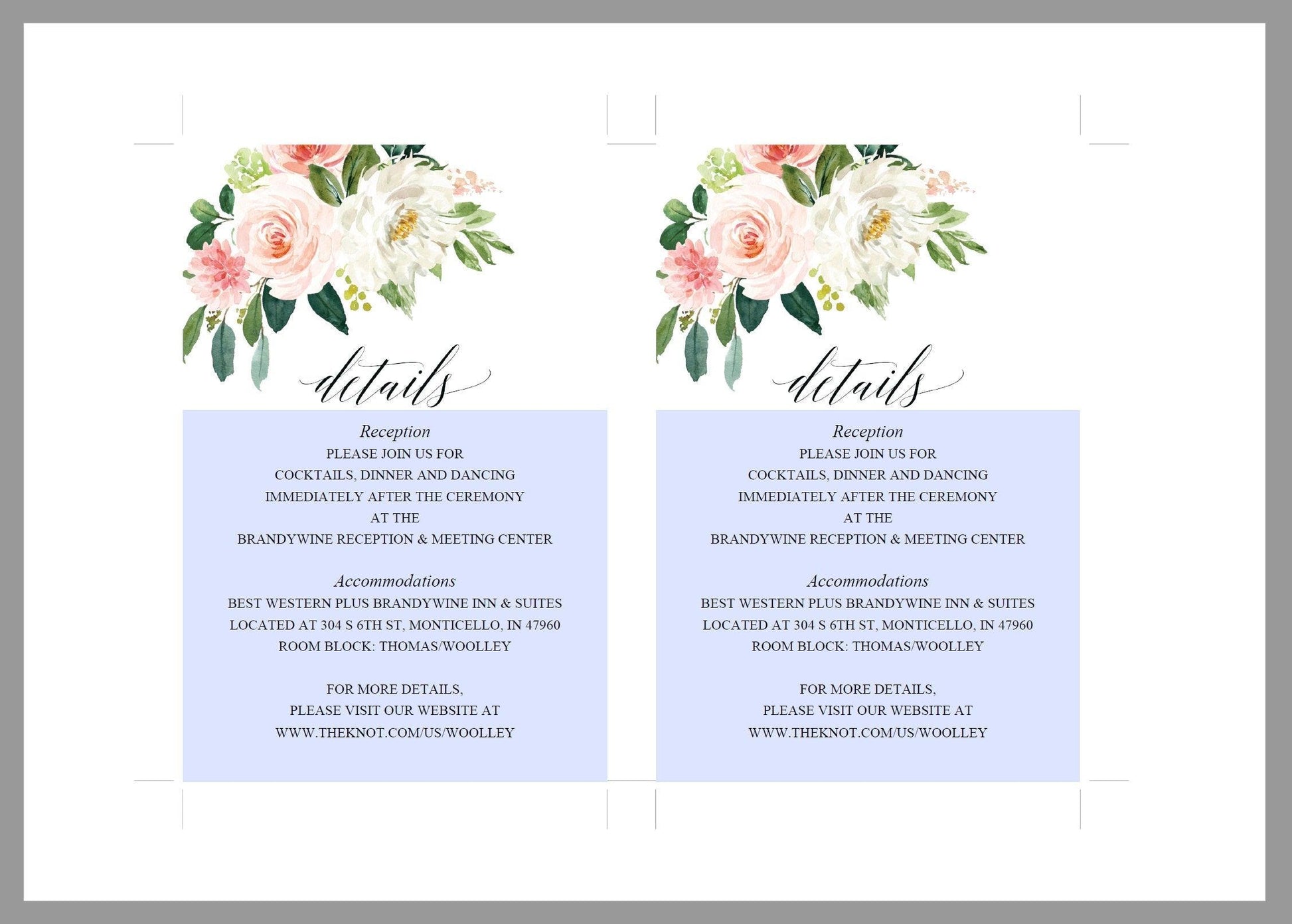 Printable Greenery Rustic Wedding Invitation Set Editable Template, DIY Instant Download Invites, Invitation Suite - Eloise - SAVVY PAPER CO