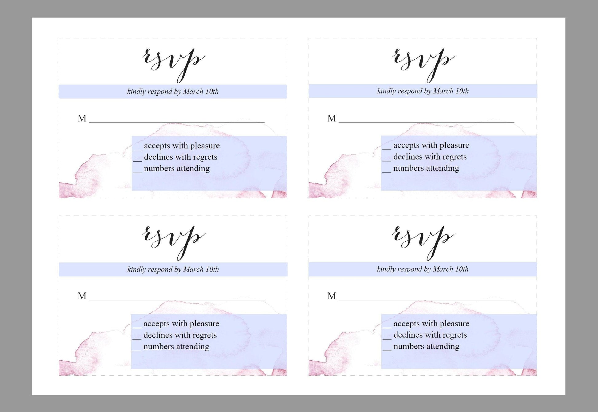 Printable Pink Floral Wedding Invitation Set Editable Template, DIY Instant Download Invites, Invitation Suite- Elisa - SAVVY PAPER CO