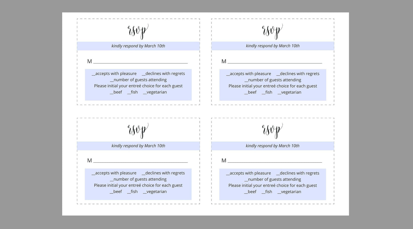 Printable Rustic Wedding Invitation Set Editable Template, DIY Instant Download Invites, Invitation Suite - Hannah - SAVVY PAPER CO