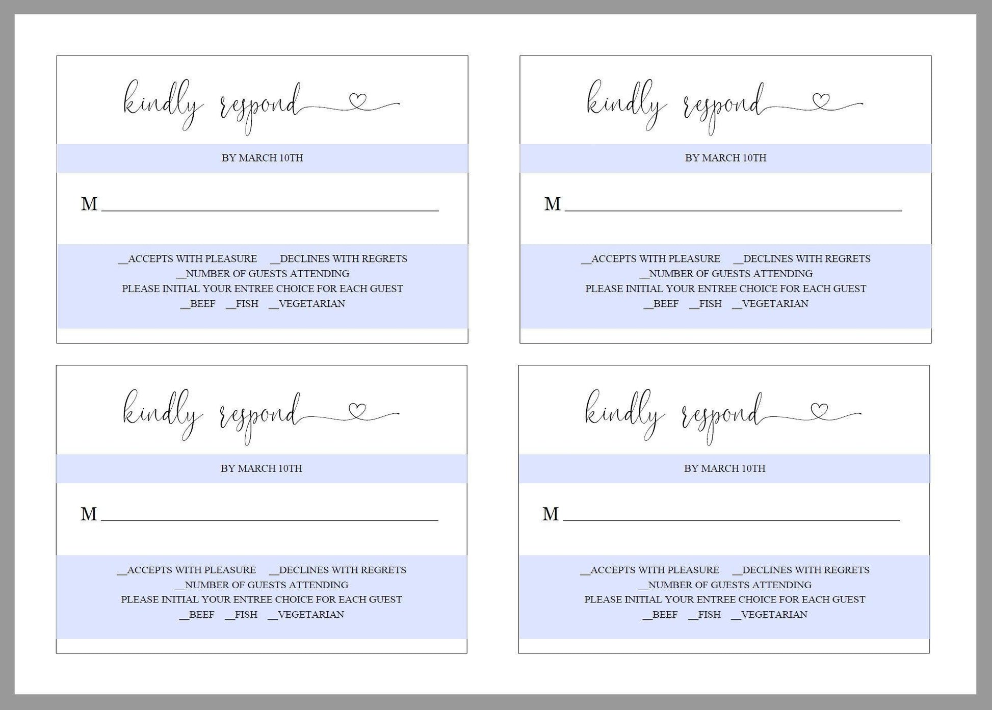 Printable Rustic Wedding Invitation Set Editable Template, DIY Instant Download Invites, Invitation Suite - Heather - SAVVY PAPER CO