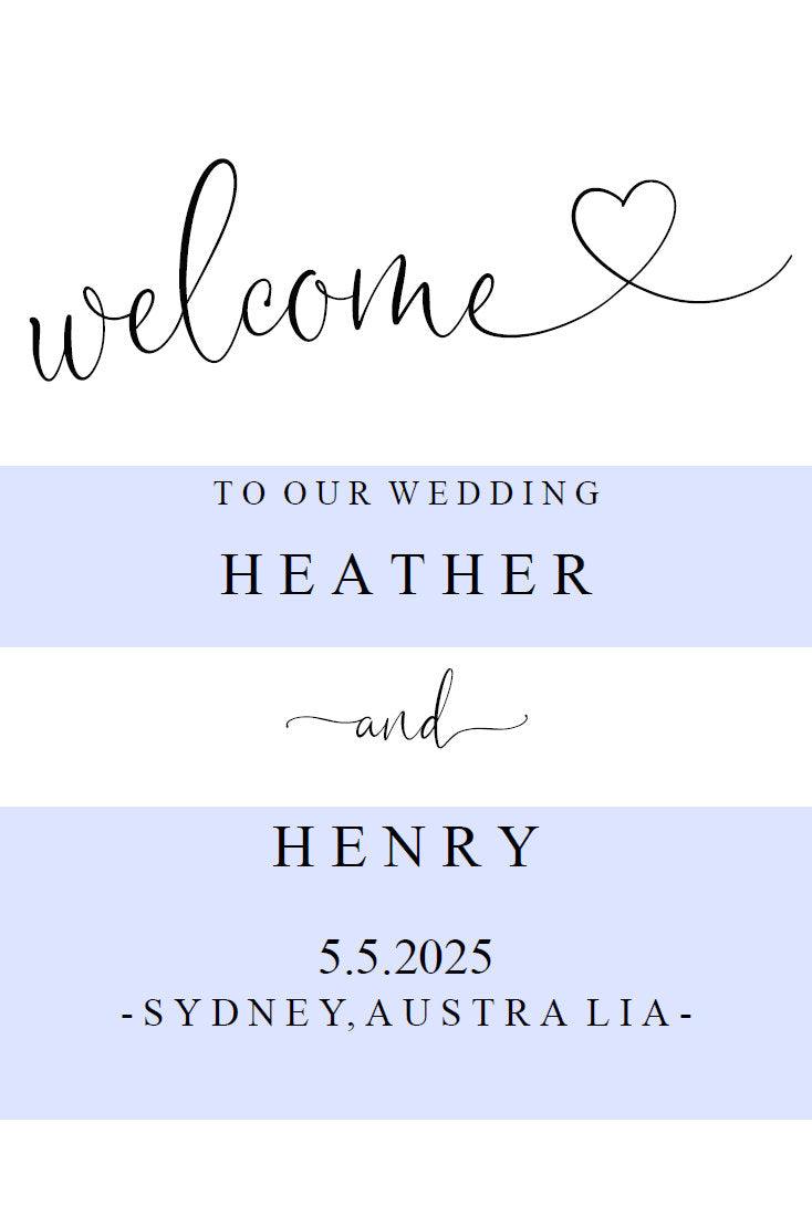 Printable Rustic Wedding Welcome Sign Editable Template Instant Download- HEATHER - SAVVY PAPER CO
