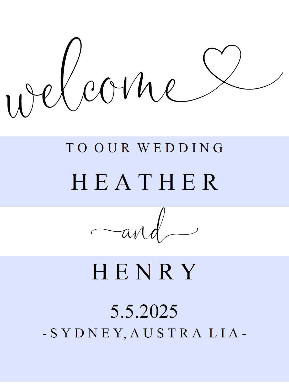Printable Rustic Wedding Welcome Sign Editable Template Instant Download- HEATHER - SAVVY PAPER CO