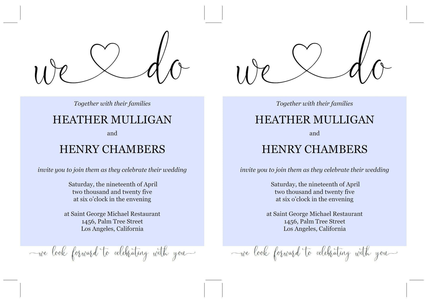 Printable We Do Rustic Wedding Invitation Set Editable Template, DIY Instant Download Invites, Invitation Suite - Heather - SAVVY PAPER CO