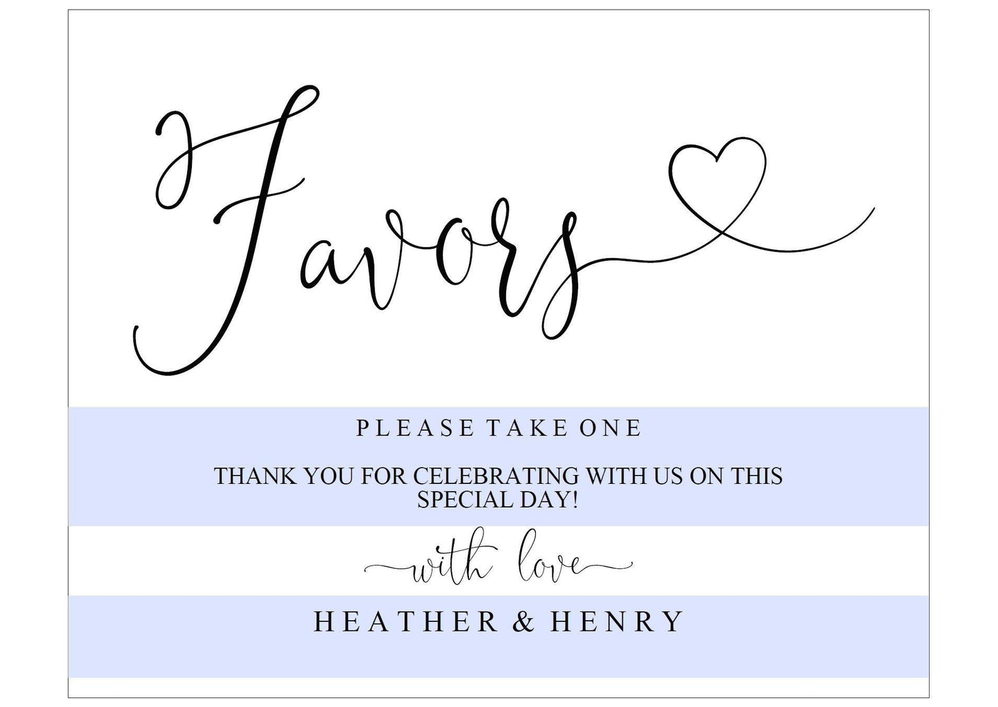Printable Wedding Favor Sign,Wedding Favors template,Wedding Sign,Please Take One,Wedding Printable,Wedding signs, Instant Download -Heather - SAVVY PAPER CO