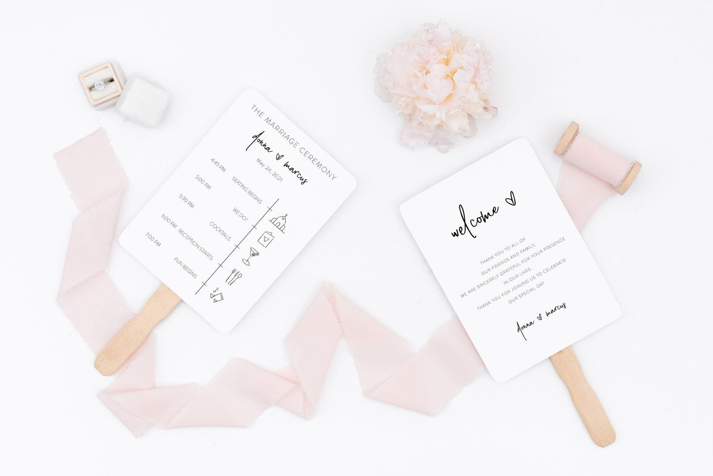 Printable Wedding Itinerary Template Card Timeline WelcomeWedding Program 100% editable Templett - DONNA - SAVVY PAPER CO