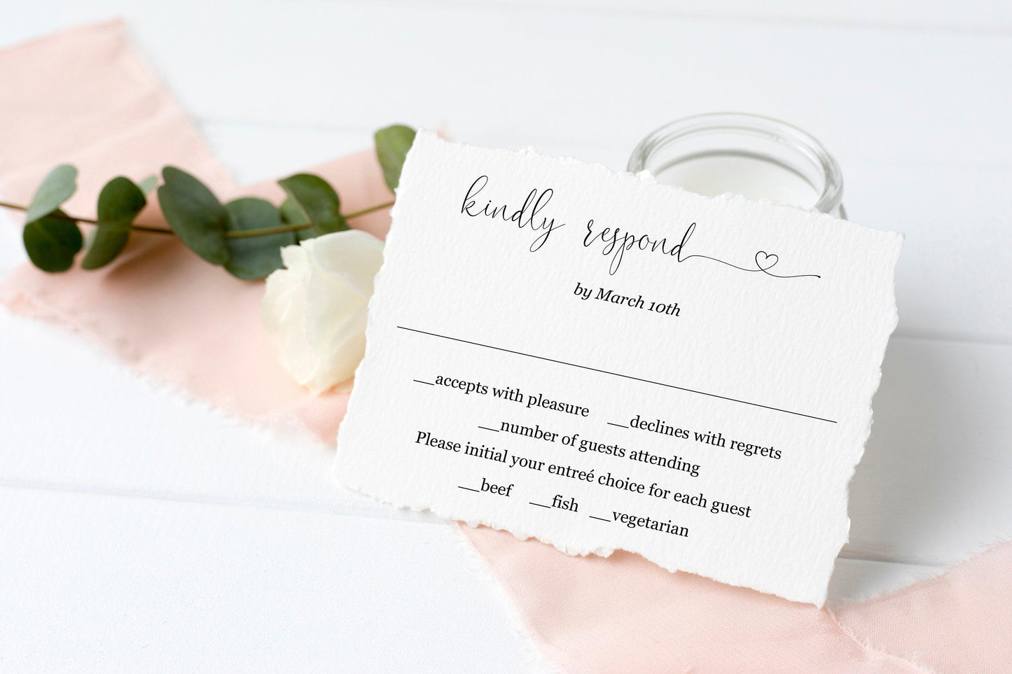 RSVP Card Template, Wedding RSVP, Response Card, RSVP cards, Rustic Wedding, Printable rsvp, Wedding Response - Heather - SAVVY PAPER CO
