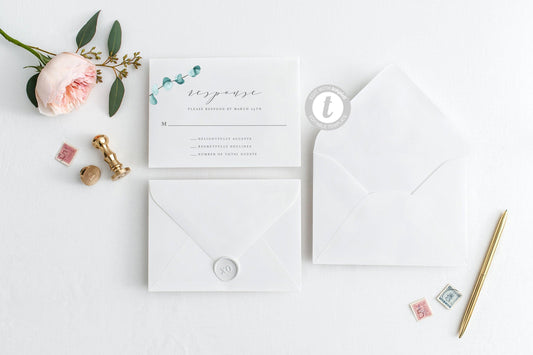 RSVP Card Template, Wedding RSVP, Response Card, RSVP cards, Watercolor Wedding, Printable rsvp, Wedding Response, Greenery Wedding - Abi - SAVVY PAPER CO