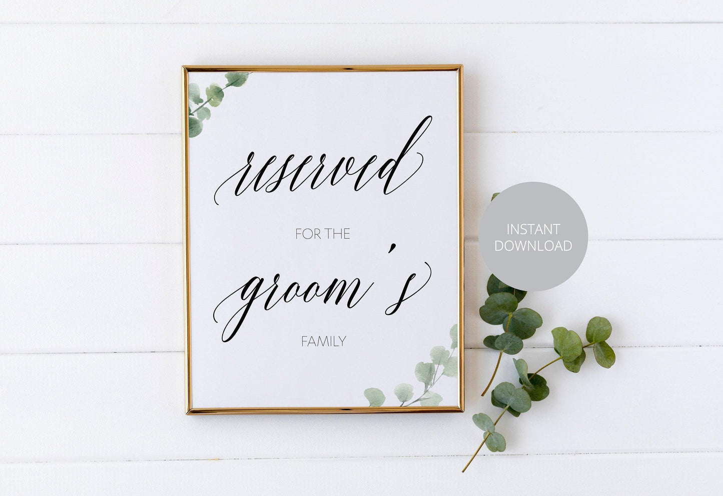 Reserved Sign, Reserved Seating, Reserved Wedding, Wedding Decor, Reserved for, Wedding Reserved, Wedding Sign, Printable, Bride, Groom - SAVVY PAPER CO
