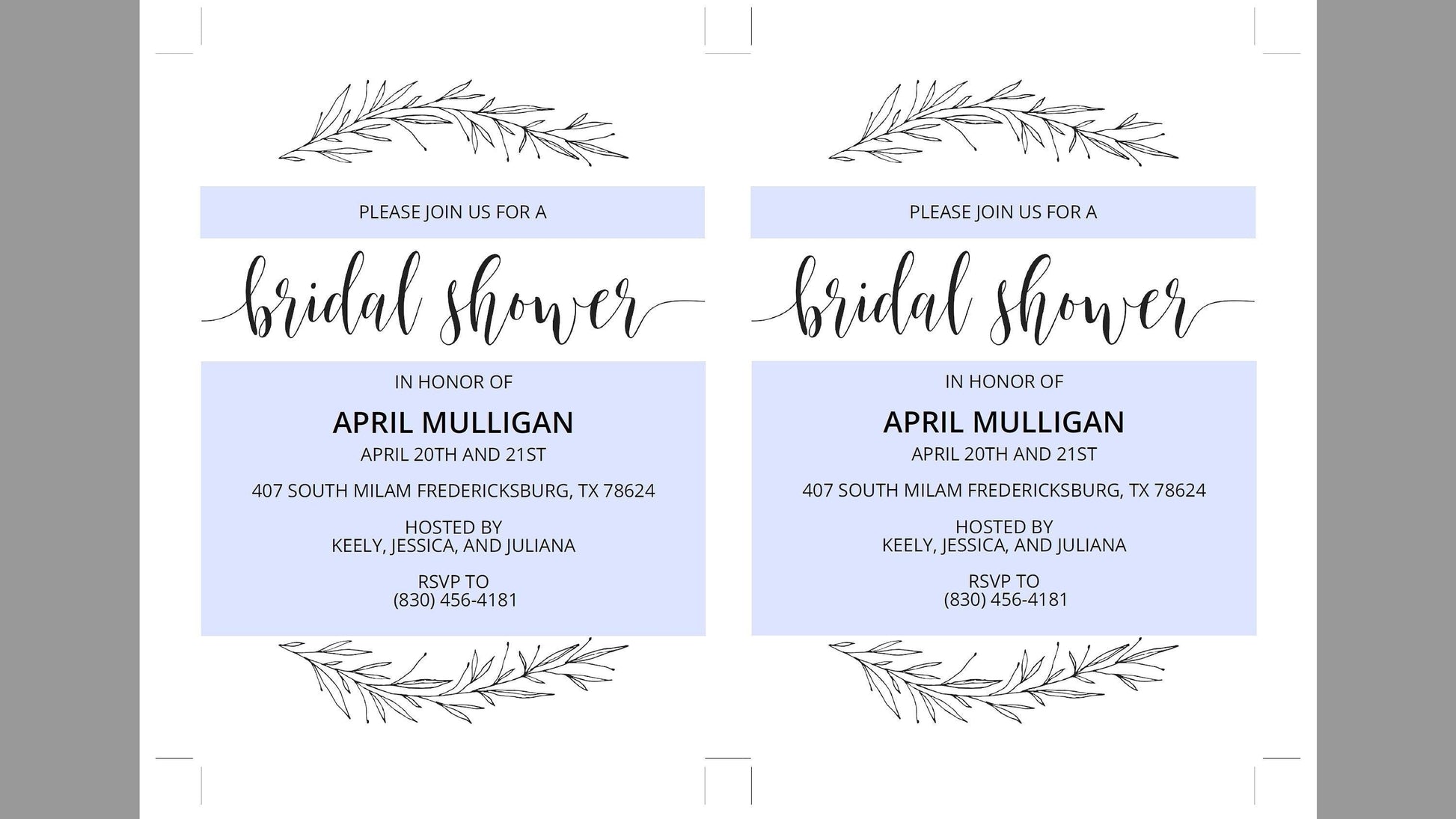 Rustic Bridal Shower Invitation Instant Download Printable Editable Template DIY Bridal Shower Invite - Hannah - SAVVY PAPER CO