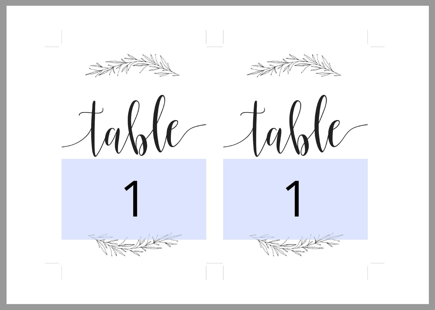 Rustic Wedding Table Number, Wedding Table, Printable Numbers, Instant Download,DIY Table Numbers, Table Cards, Wreath, Laurel -HANNAH - SAVVY PAPER CO