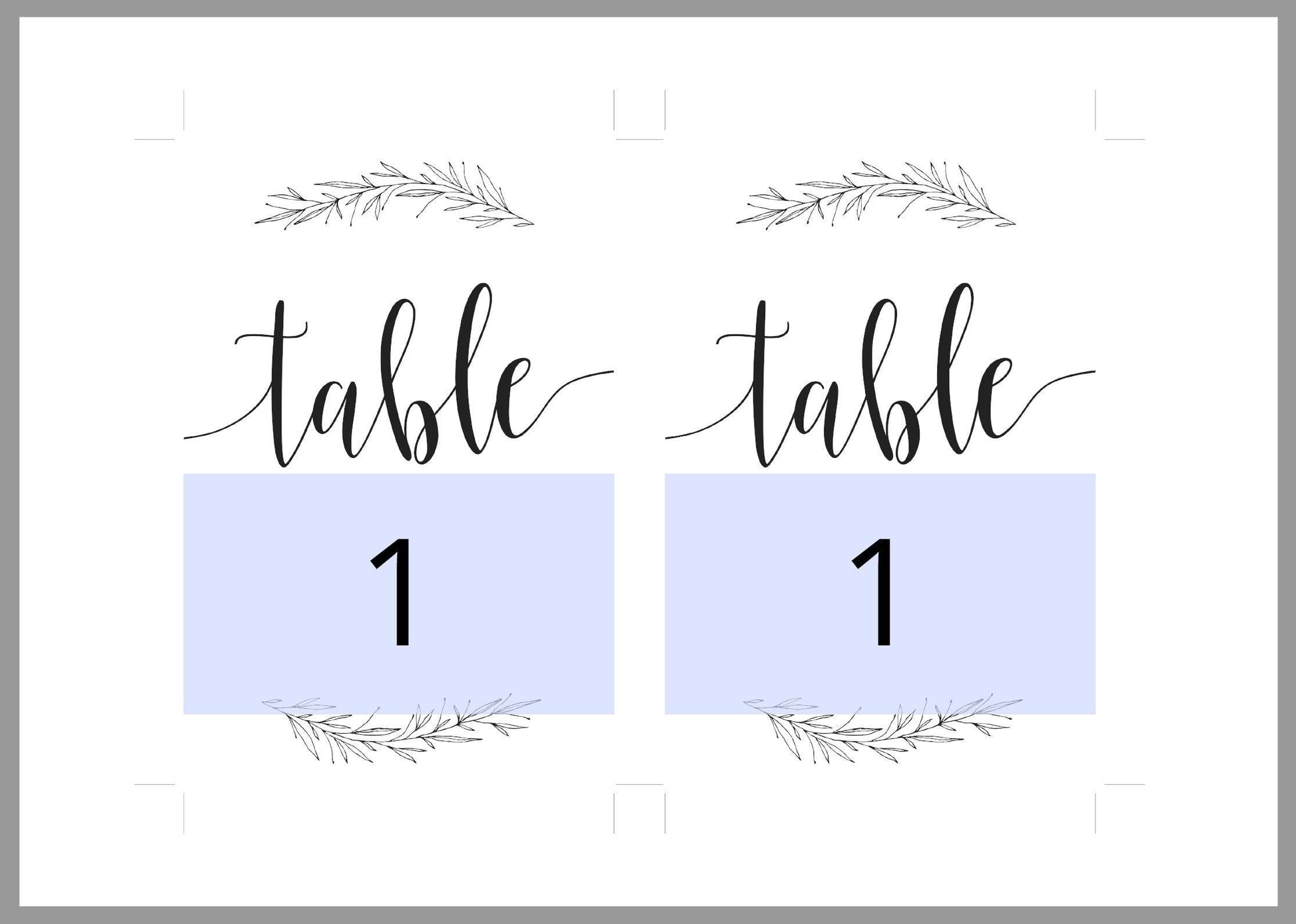 Rustic Wedding Table Number, Wedding Table, Printable Numbers, Instant Download,DIY Table Numbers, Table Cards, Wreath, Laurel -HANNAH - SAVVY PAPER CO