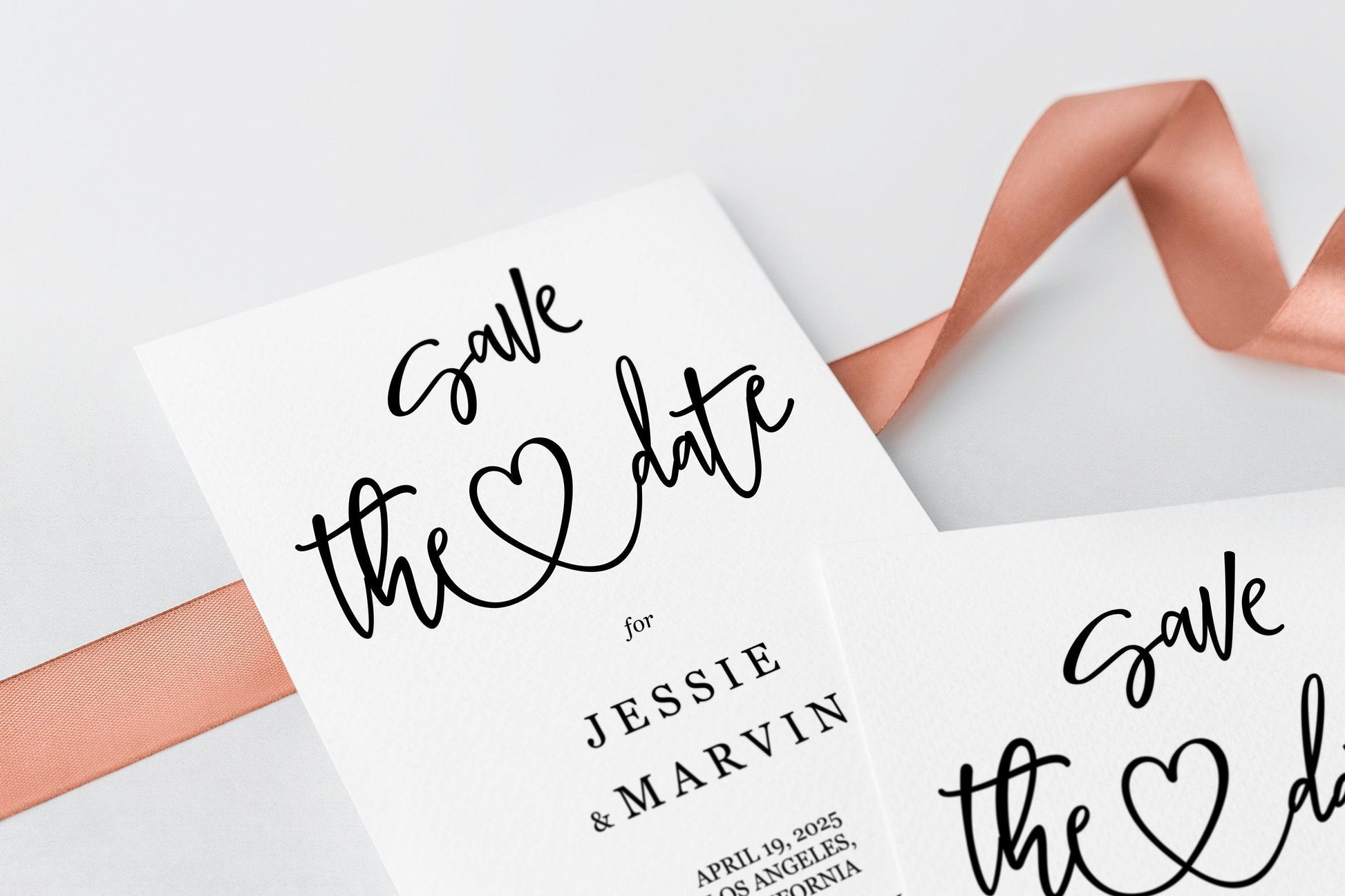 Save the Date Card Instant Download Printable Editable Template Wedding Invite - JESSICA - SAVVY PAPER CO