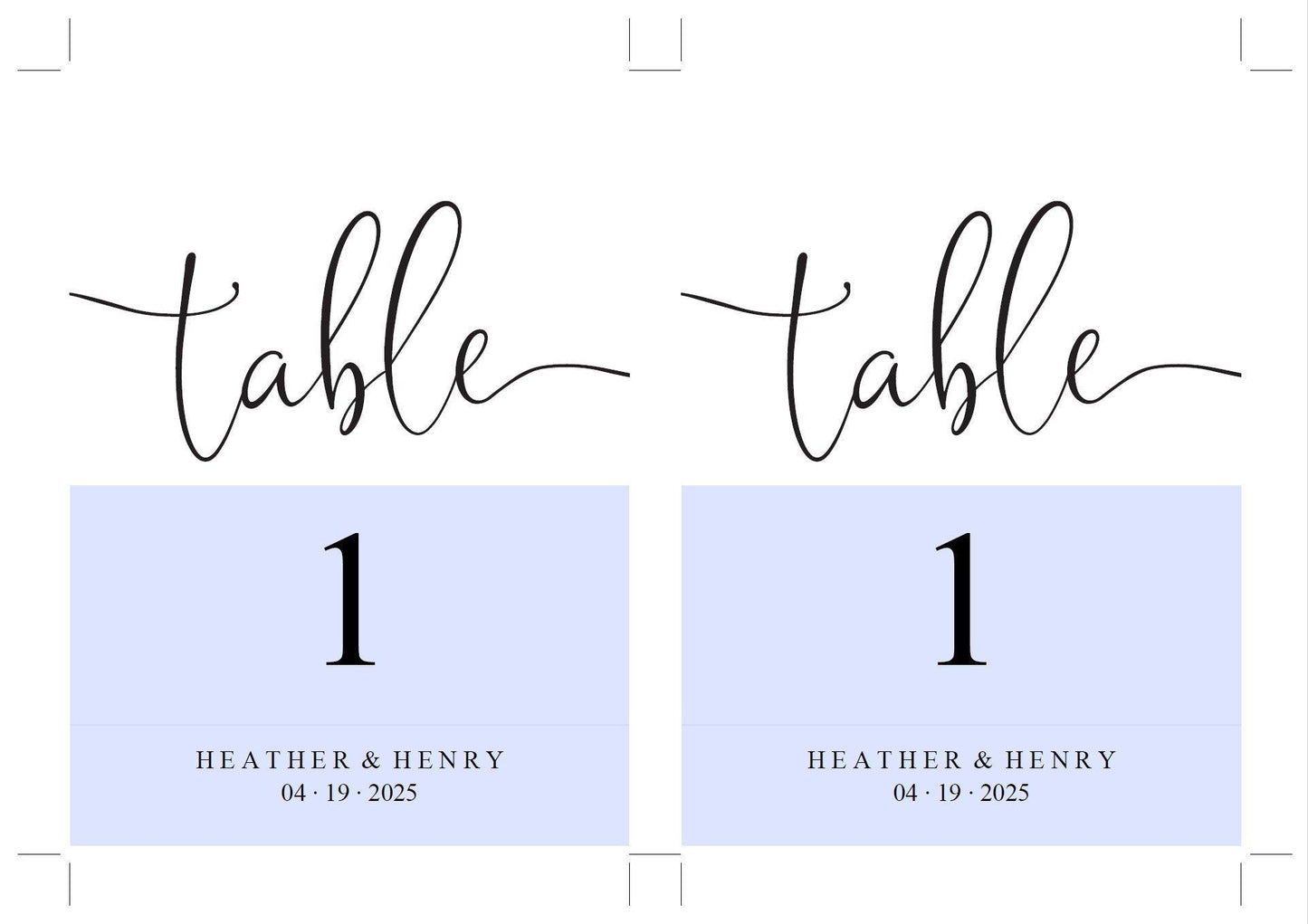 Simple Wedding Table Number, Wedding Table Printable Numbers Instant Download, DIY Table Numbers Cards, Calligraphy Rustic -Heather - SAVVY PAPER CO