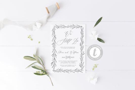 We Still Do Invite, Wedding Anniversary, Vow Renewal Invite, Anniversary Party, Renew Vows, Wedding Invitation, We Still Do - Olivia - SAVVY PAPER CO