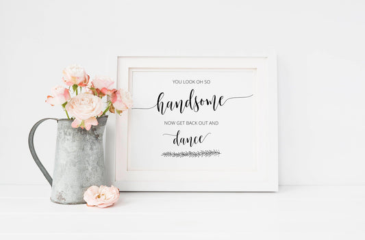 Wedding Bathroom Signs Printable, Wedding Restroom Sign Template, Oh So Pretty, Wedding Printables, Instant Download, Rustic Wedding - SAVVY PAPER CO